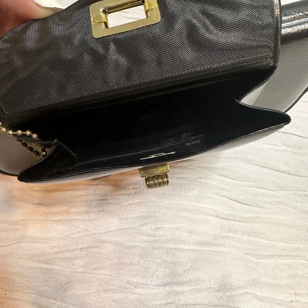 Vintage Mickey Mouse Black Golf Clutch Wallet 1970/80s Made in Hong‎ Kong